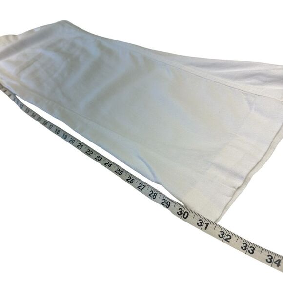 Roxy White Linen Blend Oceanside Flared Pants, M - Picture 9 of 11